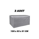 mihriban Yorgan Hurcu Battal Mega Plus 120 X 53 X 51 Cm 3 Adet Gri