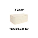 mihriban Yorgan Hurcu Battal Mega Plus 120 X 53 X 51 Cm 3 Adet Krem