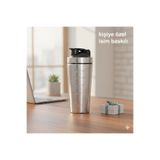 Mihristore Kişiye Özel İsim Baskılı Çelik Shaker Sporcu Suluğu Protein Shaker ve Smoothie Matarası (800 ml)
