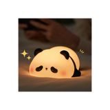 Mihristore Sevimli Panda Silikon Lamba Dokunmatik Çocuk Odası Gece Lambası