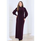 MİHRUZADE Taş Detaylı Eleni Yeni Sezon Tesettür Abiye
