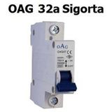 MiiMTicaret 1 Adet Oag 32 Amper Sigorta-32 Amper Tekli SIGORTA-1X32 Amper
