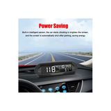 Mııq2 Gps Hız Göstergesi Hud Ekran Güneş Enerjili Dijital Kilometre Sayacı Araç Cam Üstü Head Up Display