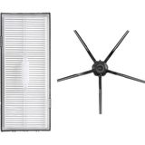 Mija Roborock S7 Sonic Mopping Uyumlu 2 Parça Yedek Filtre Fırça Seti Siyah