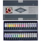 Mijello Mission Titanium Class Guaj Boya Tüp 15ml x 34 Renk Set MWG-1534G - Çok Renkli