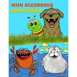 Mijn kleurboek Grappige dieren: 50 dierenmotieven met lachende, grappige dieren om in te kleuren, voor kinderen vanaf 3 jaar
