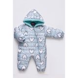 Mika Kids Kalp Figürlü Içi Kürklü Kapüşonlu Mint Rengi Kız Bebek Astronot Kozmonot Tulum - 18 - 24 Ay
