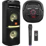 Mikado Aktif Seyyar Anfi El Mikrofonlu 30W Bt/usb/sd/aux/fm/mıc Ledli Mikado MD-BT107