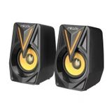 Mikado Glare MD-S23 6 W 1+1 Hoparlör RGB Aydınlatma Siyah Kasa Speaker
