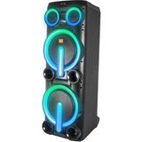 Mikado MD-103KP 200W 12V 14000mAh Bataryalı Siyah 1 UHF UV Mikrofonlu USB/BT/TF/TWS/AUX RGB 220V Kablolu Toplantı Anfisi