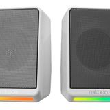 Mikado Md-178 2.0 3W*2 RGB Aydınlatmalı USB + 3.5mm 5V Hoparlör Beyaz