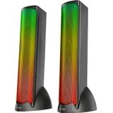 Mikado Md-183 2.0 3W*2 Bluetooth RGB Aydınlatmalı USB + 3.5mm 5V Hoparlör Siyah