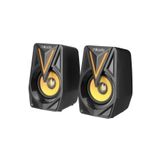 Mikado MD-S23 Glare 3x2 W Siyah USB 2.0 RGB Speaker