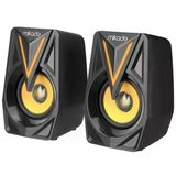 MIKADO MD-S23 GLARE 6W 1+1 Masaüstü RGB Aydınlatma USB Siyah Kasa Speaker(1923)