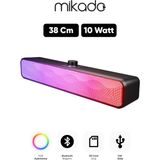 Mikado MD-SBT31 Siyah 5W*2 1200MAH Bt,rgb,tf Card,type-C ,usb Soundbar Speaker - 01-Siyah