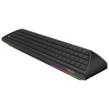 Mikado MD-SBT32 Siyah 16W 2000mAh şARJLI Bluetooth 5,3 Özellikli Soundbar Speaker,7 Mod RGB Aydınlatma AUX Destekli Şarjlı Taşınablir Özellikli Plastik+ Demir örgü Soundbar Speaker