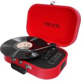 Mikado MN-101 Pikap Usb+Rca+Bluetooth Destekli Müzik Kutusu, Kırmızı - Ahşap