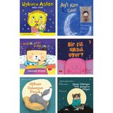 Mikado Yayınları - Uykucu Aslan Nasıl Uyur? + Ay’ı Kim Çaldı? + Ayıcıkların Uyku Vakti + Bir Fil Nasıl Uyur? + Uykusu Gelmeyen Porsuk + Uykuya Dalamayan Minik Yediuyurun Hikayesi – 6’lı Çocuk Öykü Set