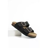 Mikanos Aryan Unisex Ortapedik Eva Taban Comfort Çift Bantlı Tokalı Günlük Rahat Sandalet Terlik