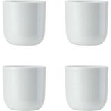 Mikasa Chalk 4 Adet Porselen Yumurtalık Seti, Kahvaltı Masaları Için Beyaz Yumurtalık, 5 Cm, Po