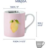 Mikasa Fine China 280ML Düz Taraflı Kupa Limon