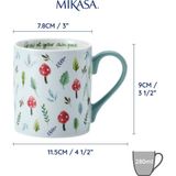Mikasa Fine China 280ML Düz Taraflı Kupa Mantarlı
