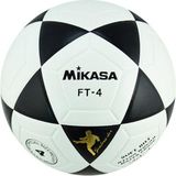 Mikasa Ft-4 Sentetik Deri Su Geçirmez Siyah-Beyaz Yapıştırma Futbol Topu No.4 - Siyah - Beyaz