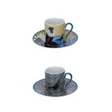 Mikasa Mksaesppk2 Sarah Arnett Porselen Hayvan Desenli 2li Kahve Espresso Fincanları Ve Tabakları