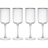 Mikasa MKSORRW4PC Sorrento 4lü 450ML Kristal Kırmızı Şarap Kadehi Seti - Şeffaf