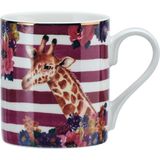 Mikasa Mkwıldmuggır Wild At Heart Fine China 280ml Kupa Zürafa - Renkli