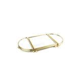 Mikasa Moor Altın Oval Aynalı Metal jardinyer Tepsi 25x50cm