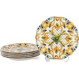 Mikasa Moor Amalfi Coast 6 Adet Tatlı Tabağı 19CM P366.121805 - 0 - 3 lt - Çok Renkli