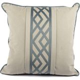 Mikasa Moor Amira Mavi Bordürlü 55X55 Yastık - 55 x 55 cm