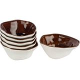 Mikasa Moor Beyaz Karamel Porselen 6'lı Kase 16 cm - Beyaz - Karamel - Standart