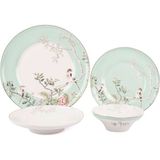 Mikasa Moor Bird Garden New Bone Porselen 24 Parça Yemek Takımı - Standart