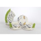 Mikasa Moor Butterfly Lovers 6lı 120 cc Kahve Fincan Seti