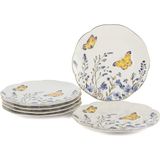Mikasa Moor Butterfly Lovers 6'lı Porselen Pasta Tabağı 20 cm - Standart