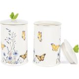 Mikasa Moor Butterfly Lovers Porselen 2'li Kavanoz 20 cm - Standart