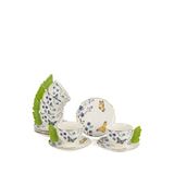 Mikasa Moor Butterfly Lovers Renkli Porselen 6'lı Kahve Fincanı ve Tabağı Seti
