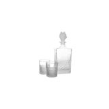 Mikasa Moor Buzlu Kurt Kapaklı 3 Parça 800 ml-280 ml Cam Viski Seti