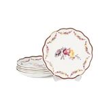Mikasa Moor Chateau Romance 6lı Pasta Tabağı 19CM - 100 ml - Çok Renkli