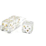 Mikasa Moor Clear Akrilik Dek 3lü 16x6x6cm Zar Seti