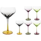 Mikasa Moor Colorful 380 ml 6'lı Kup Bardak