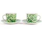 Mikasa Moor Emerald Garden 2li Çay Fincan Seti 220CC - Yeşil - 220 ml