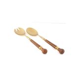 Mikasa Moor Gold Ahşap Salata Servis Seti