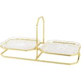 Mikasa Moor Gold Cam 2li Sunumluk 18X37X19CM - yok - Şeffaf