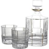 Mikasa Moor Gold Çizgili 3 Parça 950-280 ml Cam Viski Seti