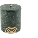 Mikasa Moor Gold Demir Büyük Yeşil Mermer Kavanoz 13X13X16CM