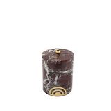 Mikasa Moor Gold Detaylı Mermer Kavanoz 10x10x12 Cm - Bordo