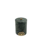 Mikasa Moor Gold Detaylı Mermer Kavanoz 10x10x12 Cm - Yeşil
